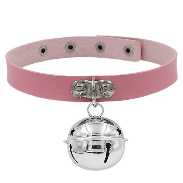 Punk Leather Patchwork Choker - Image 8