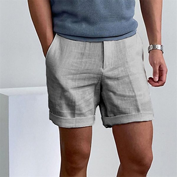 Work Shorts with Button Pocket, Comfortable for Holiday Wear - Image 11