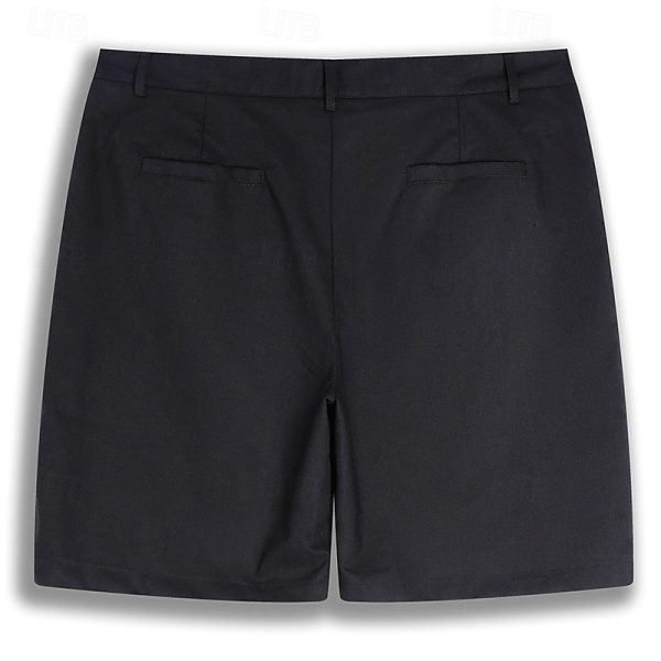 Summer Shorts with Zipper, Button Pocket, Breathable Fit - Image 2