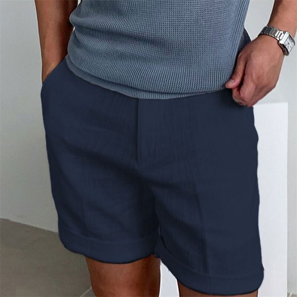 Work Shorts with Button Pocket, Comfortable for Holiday Wear - Image 17