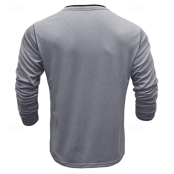 Bandana Print 3D Print Short Sleeve Henley Standing Collar Tee - Image 3