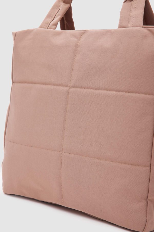 Elegant Quilted Tote Bag - Image 4