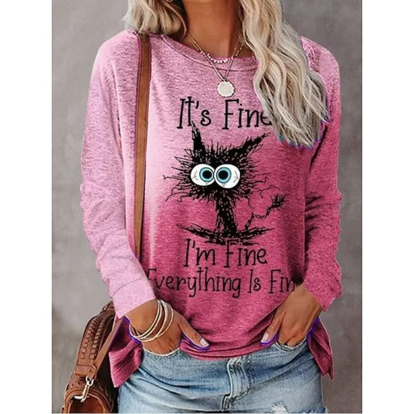 Gradient Print Long Sleeve Tee - Image 13