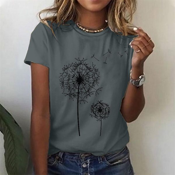 Butterfly Dandelion Print Tee - Image 5