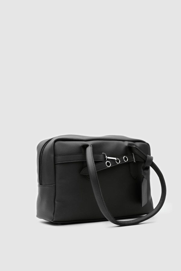 Elegant Black Tote Bag - Image 3