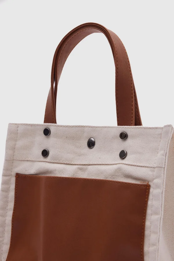 Classic Two-Tone Tote Bag - Image 4