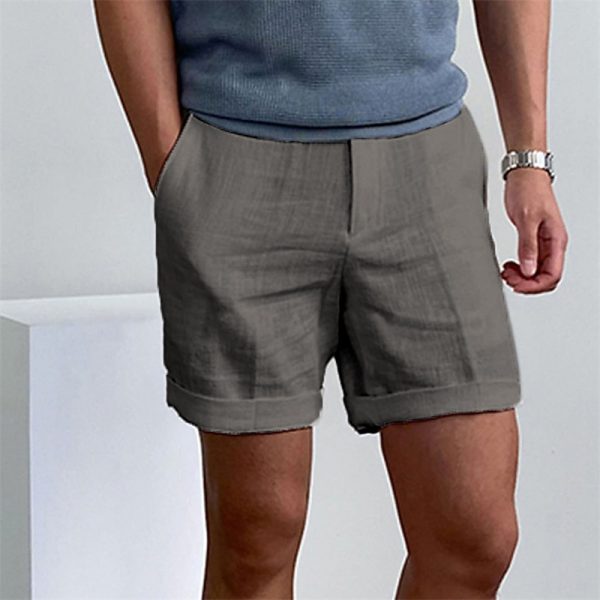 Work Shorts with Button Pocket, Comfortable for Holiday Wear - Image 14