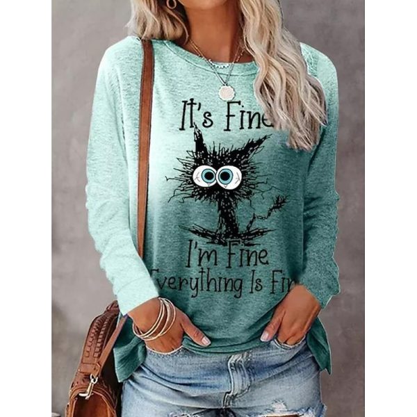 Gradient Print Long Sleeve Tee - Image 11