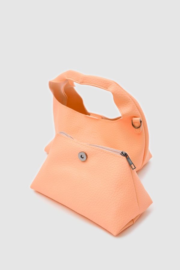 Chic Coral Crossbody Bag - Image 4