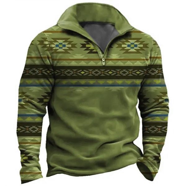 Geometric Tribal 3D Print Sweatshirt - Image 6