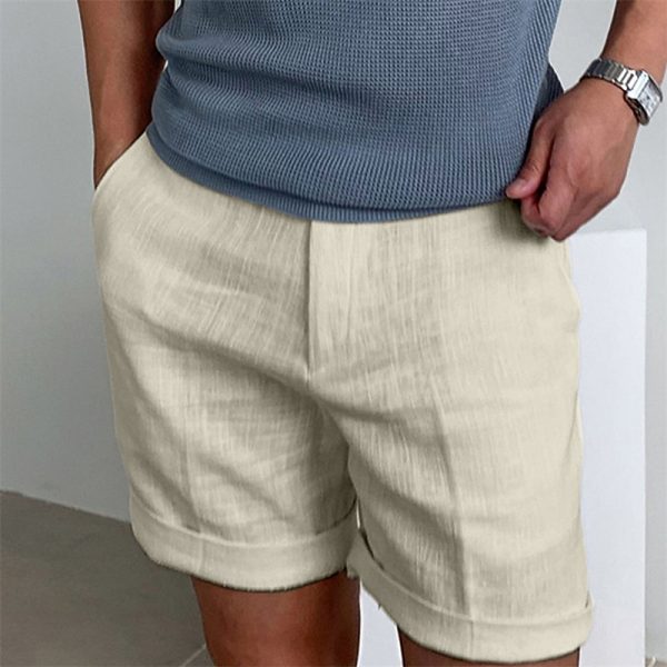 Work Shorts with Button Pocket, Comfortable for Holiday Wear - Image 16