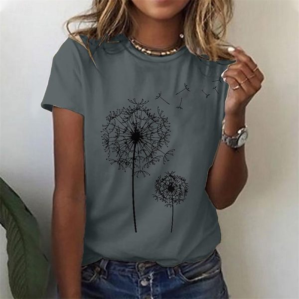 Butterfly Dandelion Print Tee - Image 20
