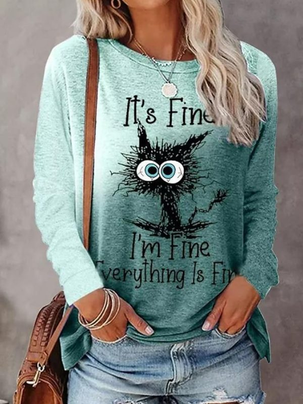 Gradient Print Long Sleeve Tee - Image 6