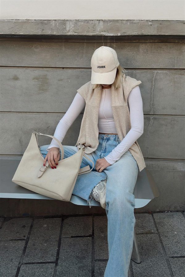 Elegant Beige Shoulder Bag - Image 7