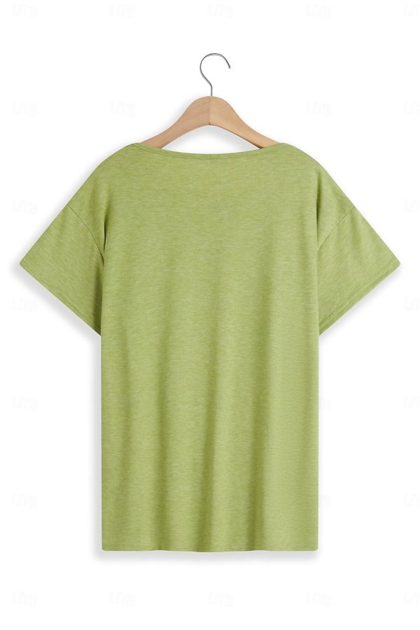 Cotton Cat Letter Print Tee - Image 7