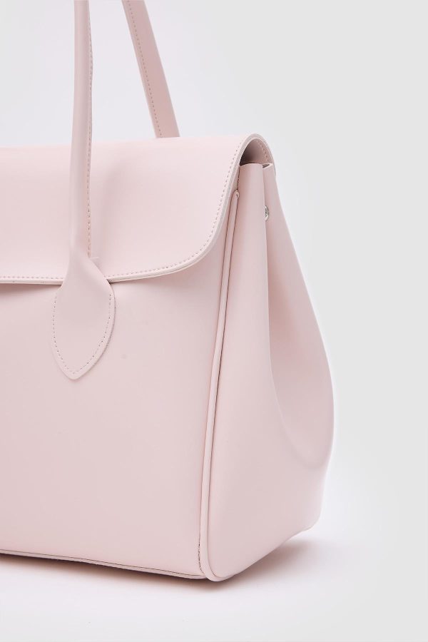 Chic Pastel Pink Handbag - Image 5