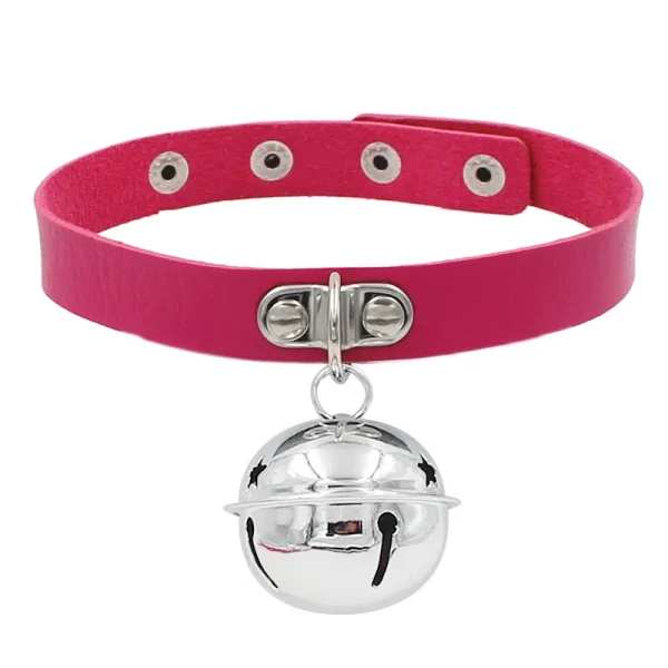 Punk Leather Patchwork Choker - Image 10