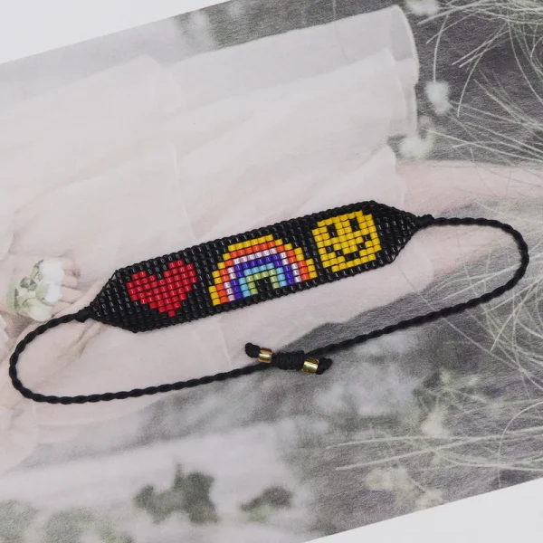 Geometric Handmade Beaded Bracelets - Image 5