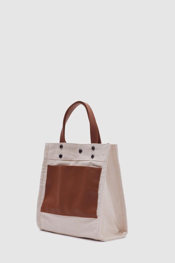 Classic Two-Tone Tote Bag - Image 3