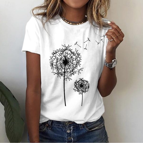 Butterfly Dandelion Print Tee - Image 18