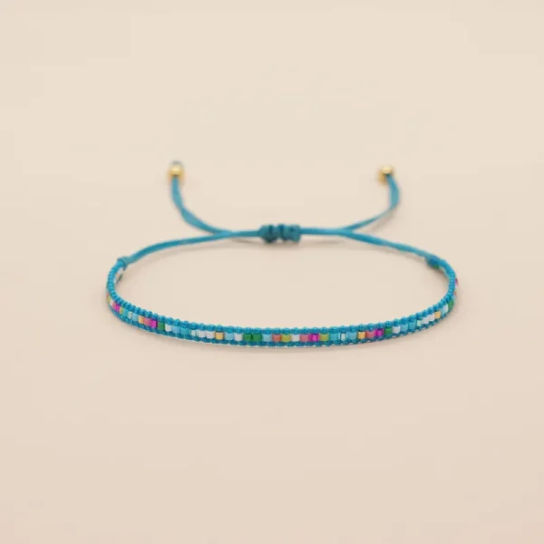 Geometric Seed Bead Knitted Bracelets - Image 3