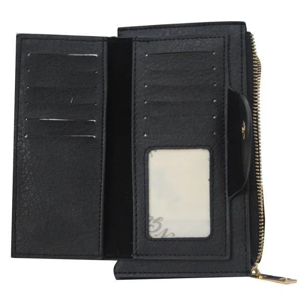 Compact Black Wristlet Wallet - Image 5