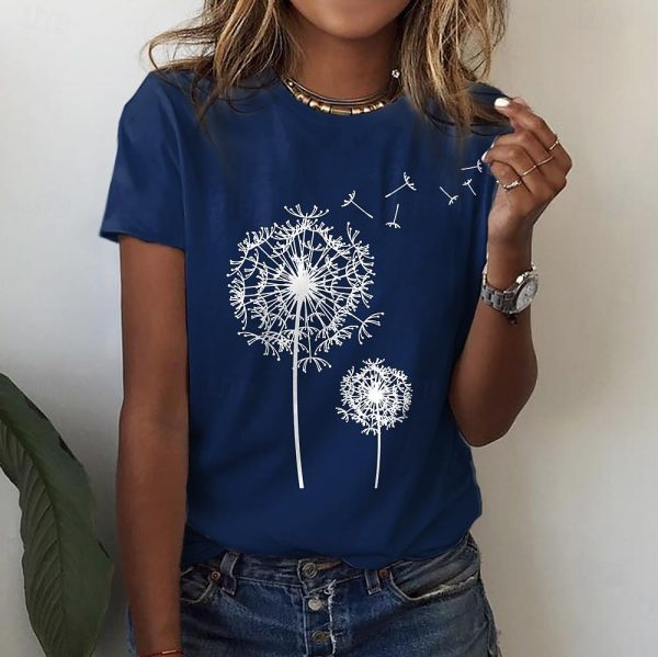 Butterfly Dandelion Print Tee - Image 8