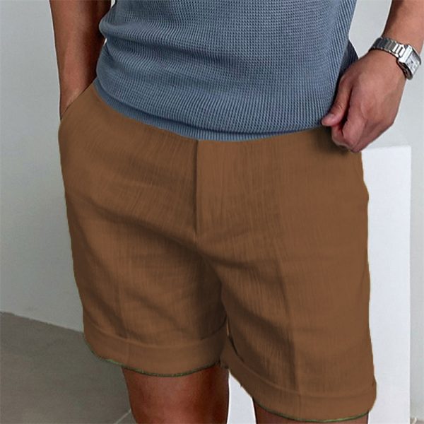 Work Shorts with Button Pocket, Comfortable for Holiday Wear - Image 18