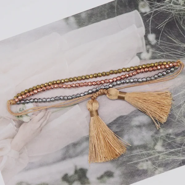 Geometric Handmade Beaded Bracelets - Image 6