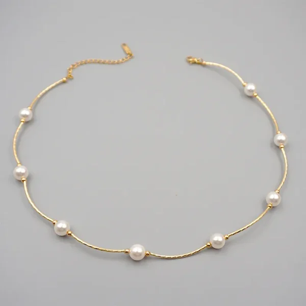 Pearl-Inspired Choker Necklace