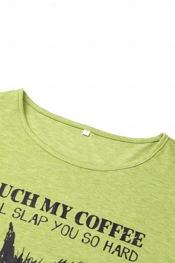 Cotton Cat Letter Print Tee - Image 8