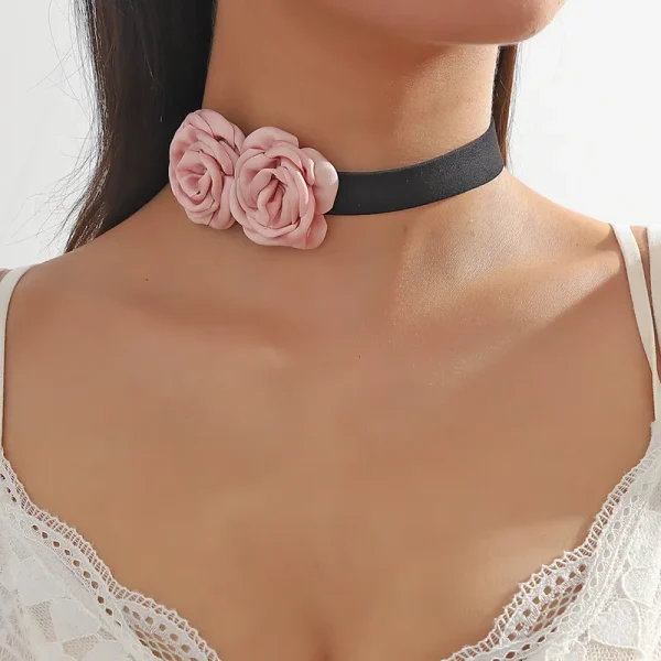 Flower Fabric Choker - Image 3