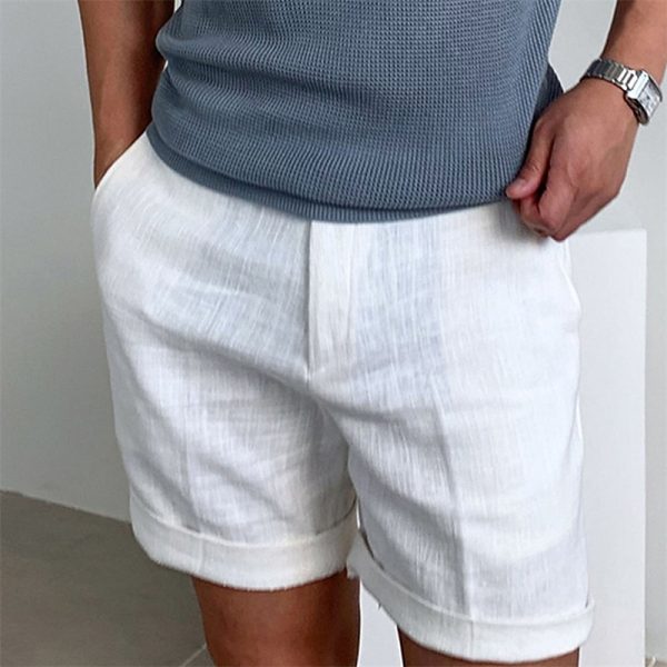 Work Shorts with Button Pocket, Comfortable for Holiday Wear - Image 9
