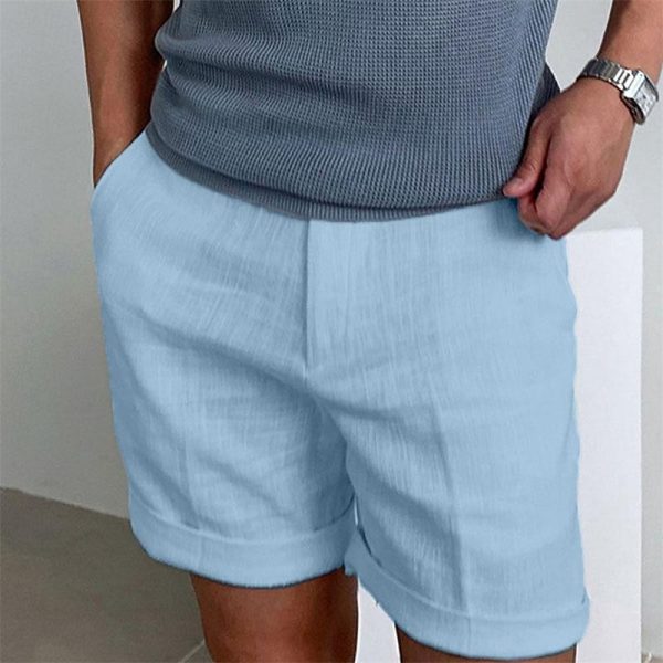 Work Shorts with Button Pocket, Comfortable for Holiday Wear - Image 20