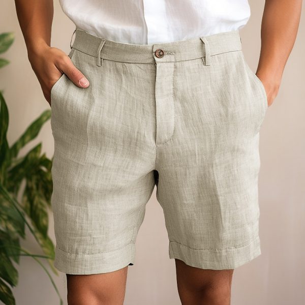 Summer Shorts with Zipper, Button Pocket, Breathable Fit - Image 11