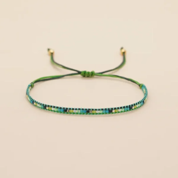 Geometric Seed Bead Knitted Bracelets - Image 7