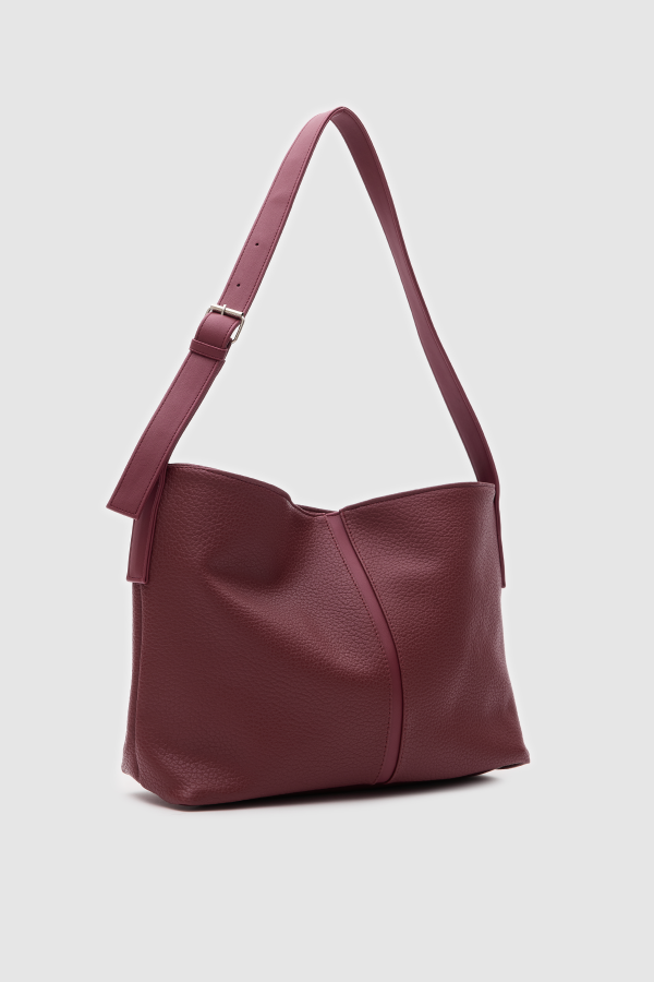 Chic Maroon Handbag - Image 2