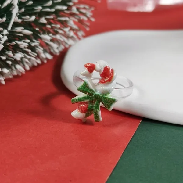 Christmas Tree Santa Socks Rings - Image 9