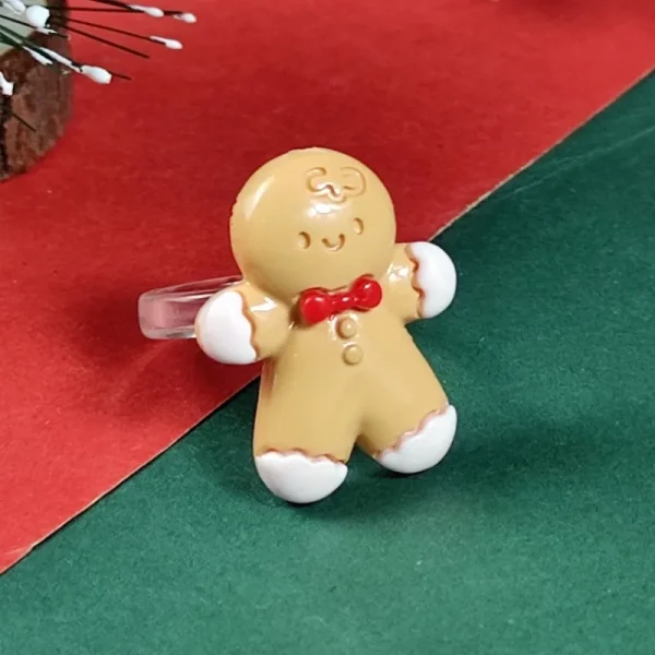 Christmas Tree Santa Socks Rings - Image 6