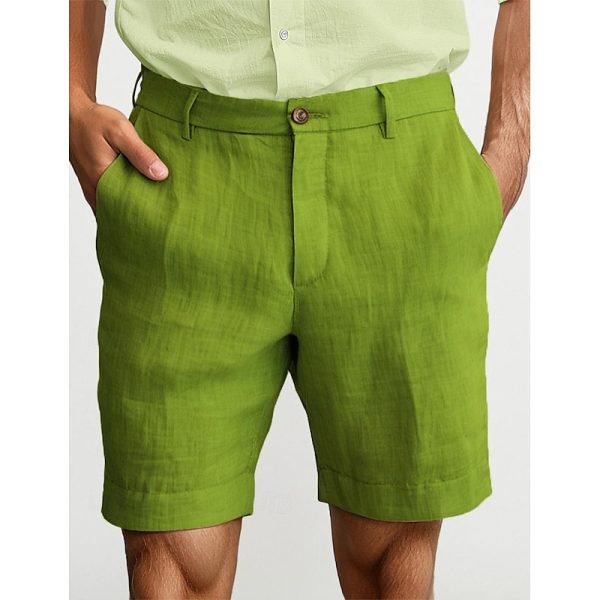 Summer Shorts with Zipper, Button Pocket, Breathable Fit - Image 16
