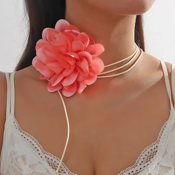 Flower Fabric Choker - Image 4